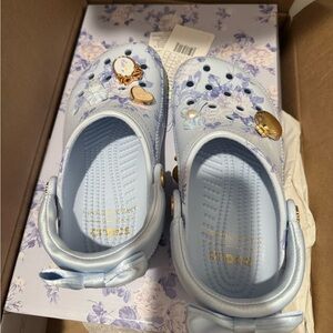 LoveShackFancy crocs size 4.  Brand new!